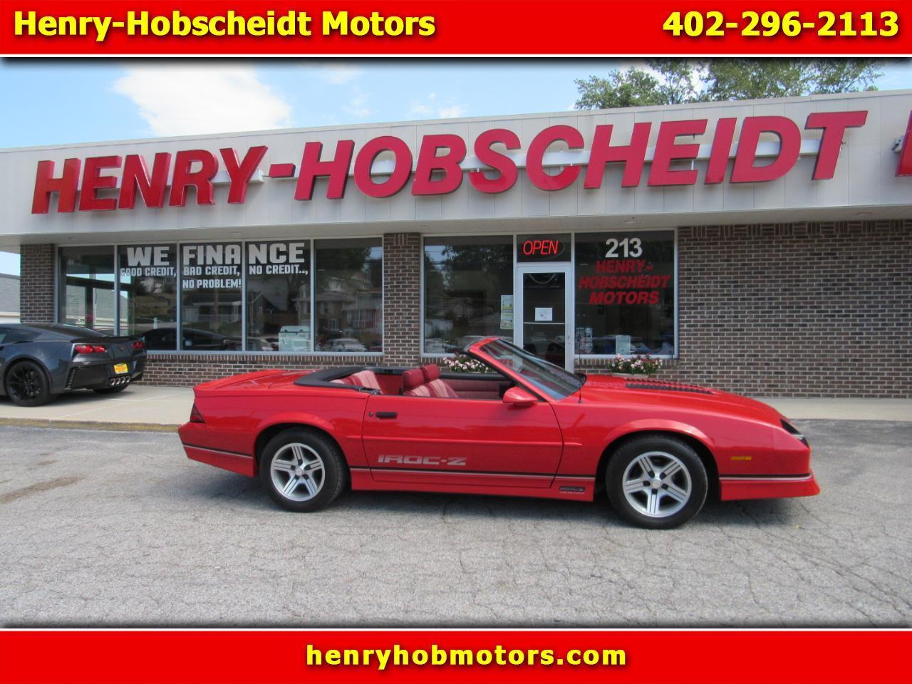 Chevrolet Camaro IROC Z convertible 1989
