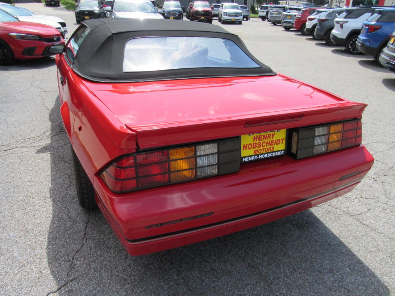 Chevrolet Camaro IROC Z convertible 1989