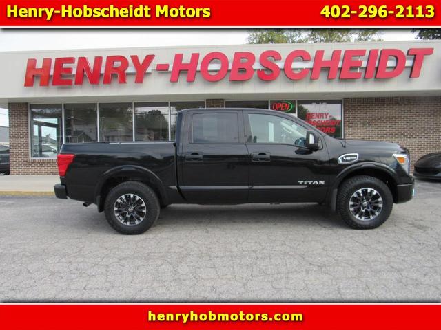 Black 2017 Nissan Titan Pickup Truck Four-Wheel Drive