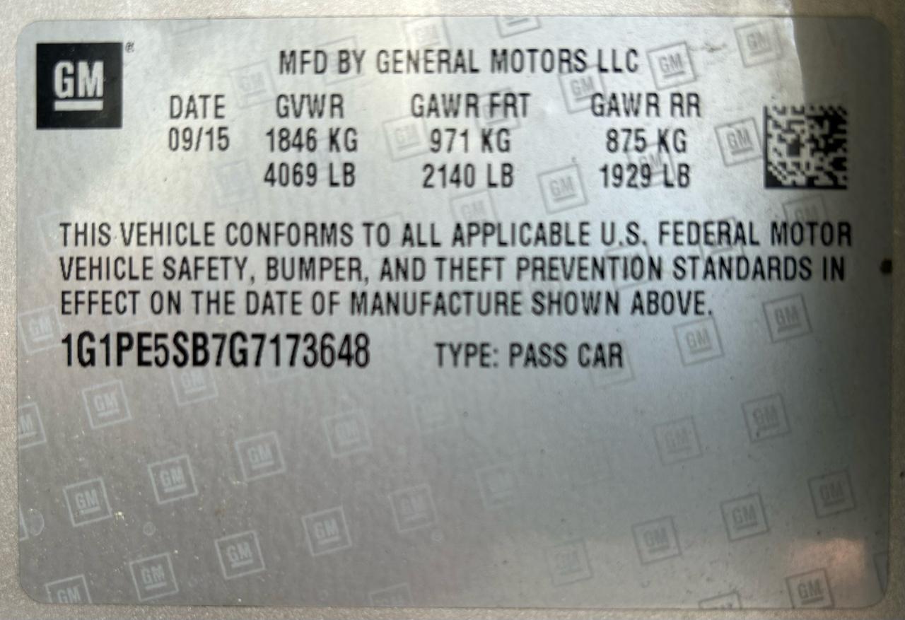 Chevrolet Cruze Limited 1LT Auto 2016