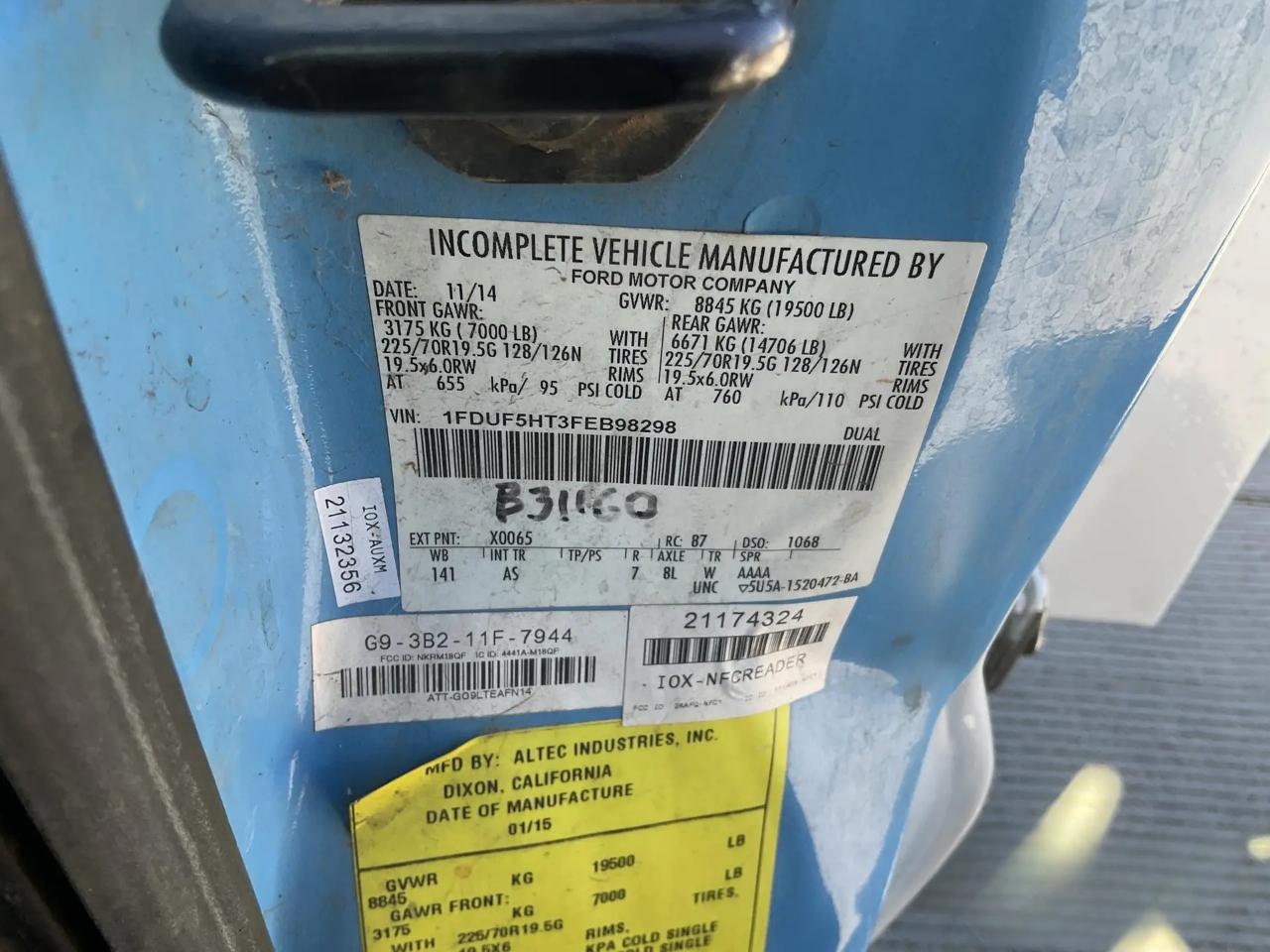 Ford F-550 Regular Cab DRW 4WD 2015