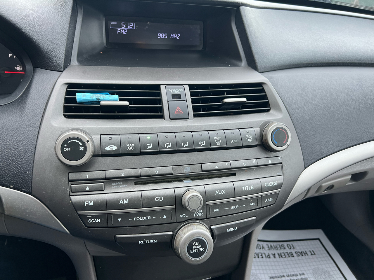 Honda Accord LX sedan AT 2012