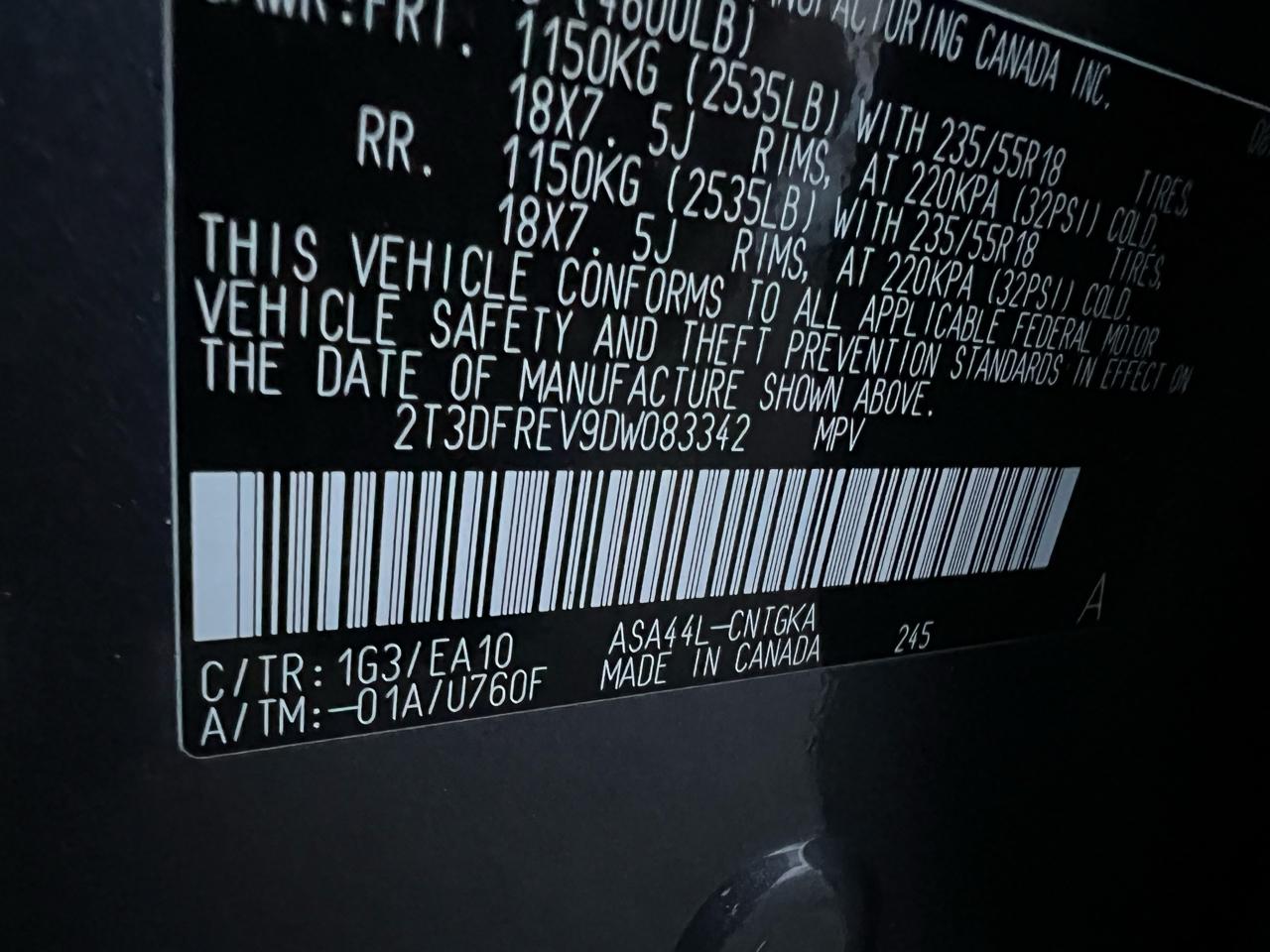 Toyota RAV4 Limited AWD 2013