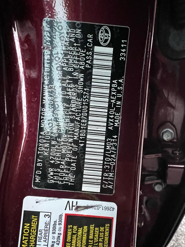 Toyota Avalon Hybrid XLE Premium 2013