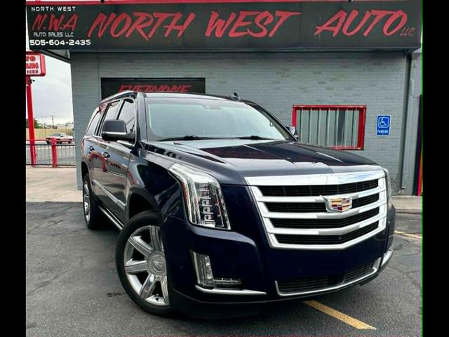 Dark Adriatic Blue Metallic 2017 Cadillac Escalade Premium Luxury 4WD SUV / Crossover Four-Wheel Drive 8-Speed Automatic