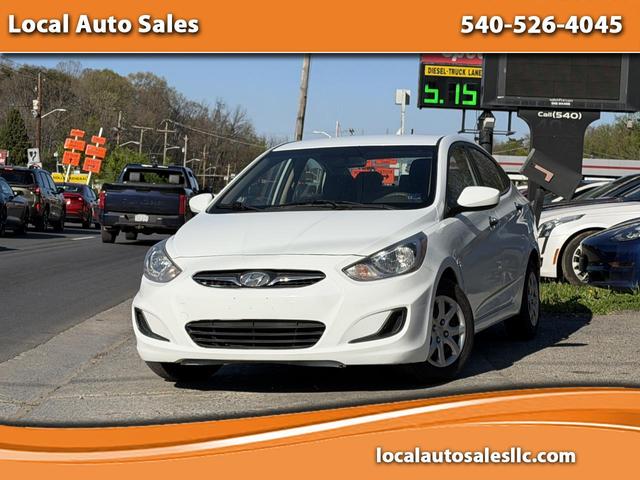 White 2012 Hyundai Accent GLS Sedan FWD Sedan Front-Wheel Drive Automatic