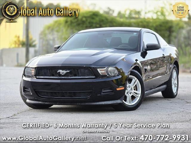 Black 2012 Ford Mustang V6 Coupe RWD Coupe Rear-Wheel Drive 6-Speed Manual