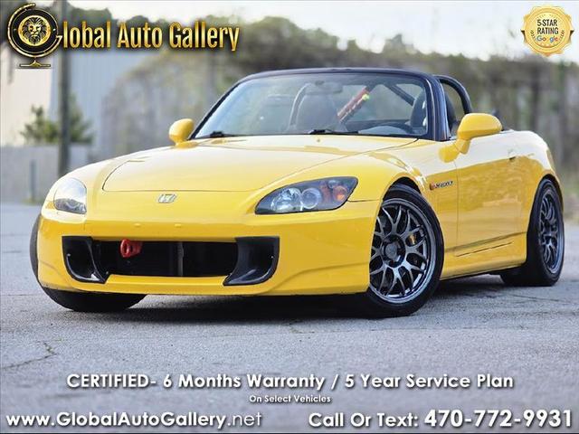 Yellow 2006 Honda S2000 Roadster Convertible Rear-Wheel Drive 6-Speed Manual