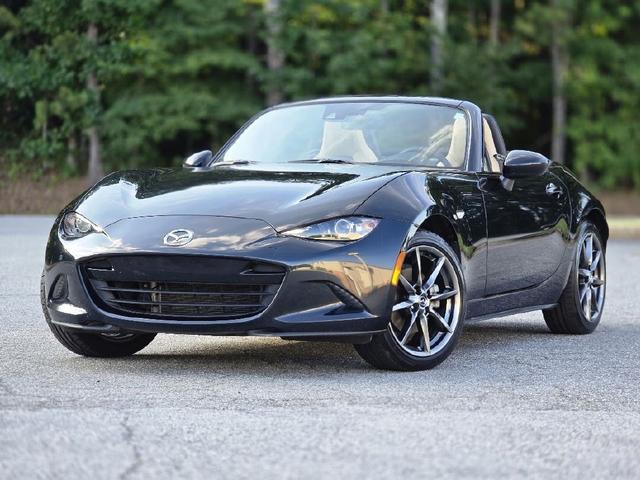 Black 2016 Mazda MX-5 Miata Convertible Rear-Wheel Drive 6-Speed Manual