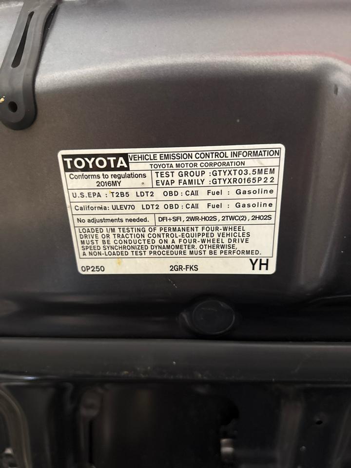 Toyota Tacoma 4WD Double Cab LB V6 AT TRD Off Road (Natl) 2016