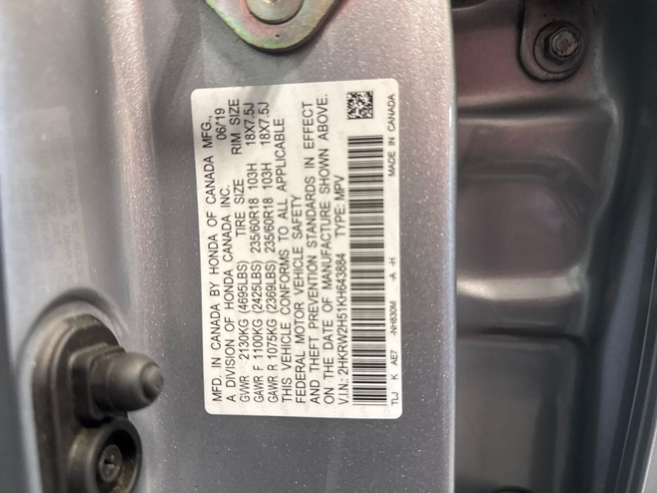 Honda CR-V EX AWD 2019