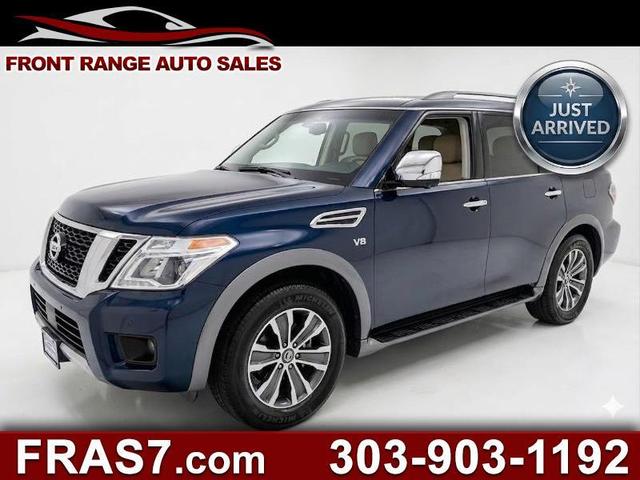 Blue 2017 Nissan Armada SL 4WD SUV / Crossover Four-Wheel Drive Automatic