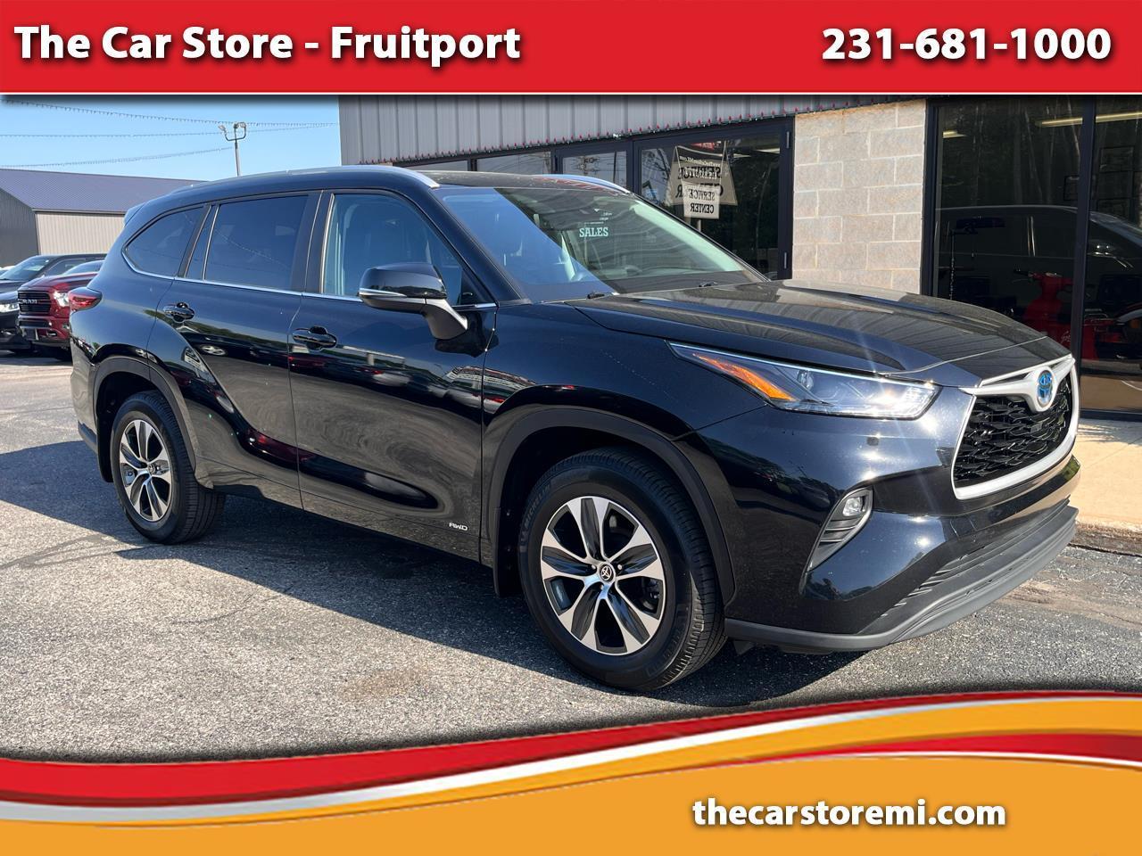 Black 2023 Toyota Highlander Hybrid SUV / Crossover All-Wheel Drive Continuously Variable Transmission