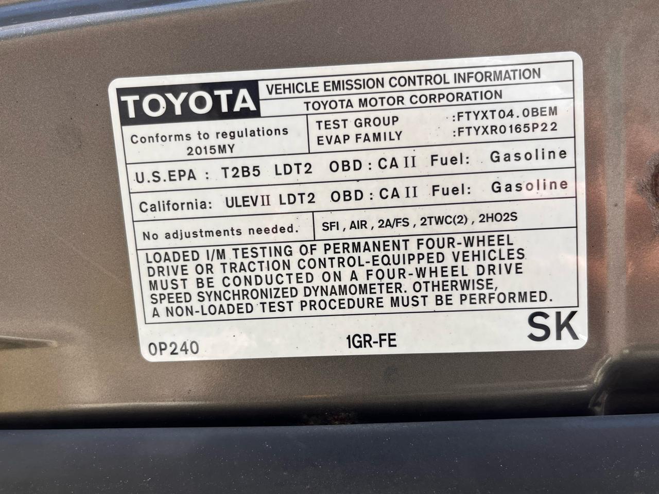 Toyota Tacoma  2015