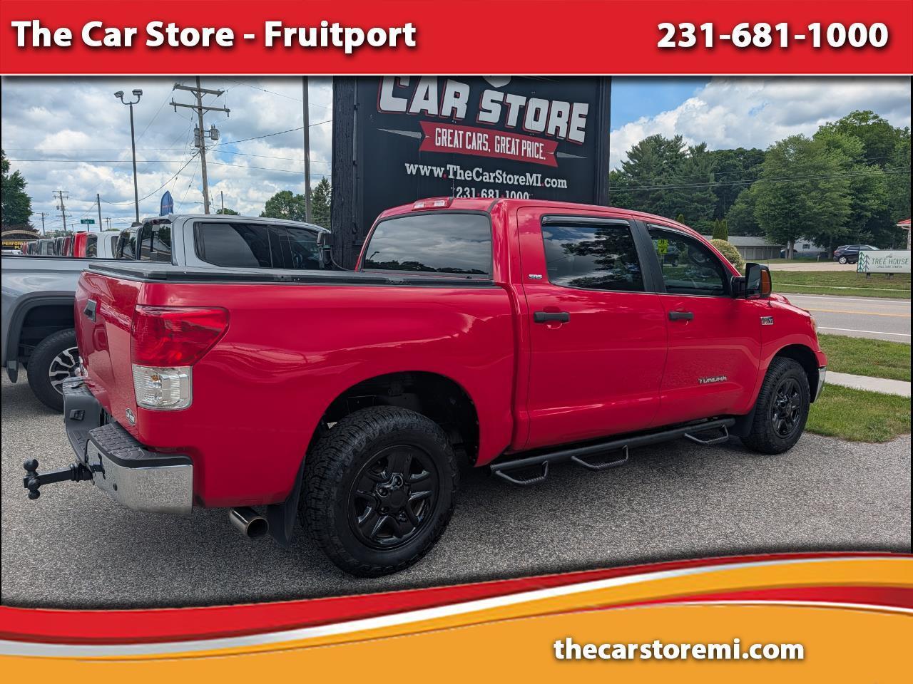 Red 2012 Toyota Tundra Pickup Truck Four-Wheel Drive Automatic