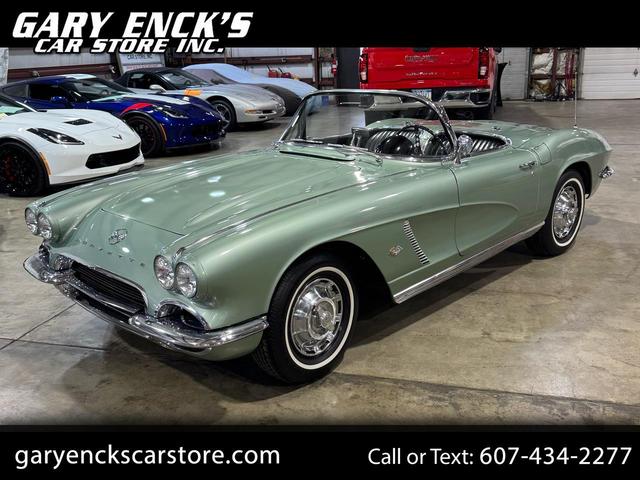 Light Green 1962 Chevrolet Corvette Coupe 4-Speed Manual