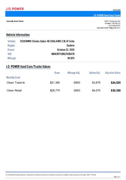 BMW 3-Series 330i xDrive 2020 BMW 3-Series 330i xDrive 2020