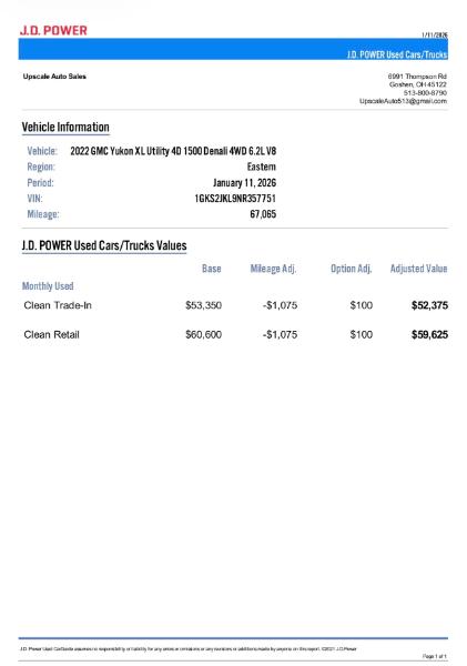 GMC Yukon XL Denali 4WD 2022