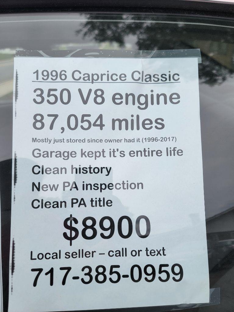 Chevrolet Caprice Classic SC 1996