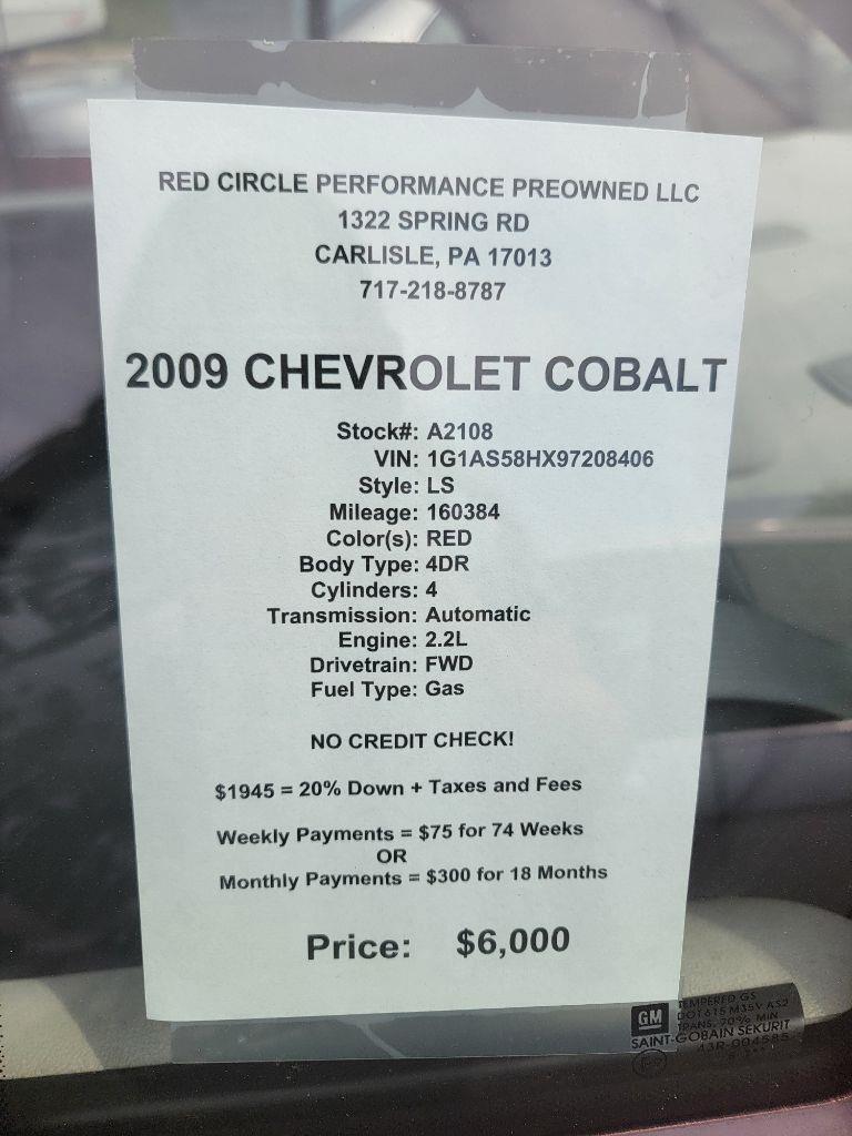Chevrolet Cobalt LS Sedan 2009
