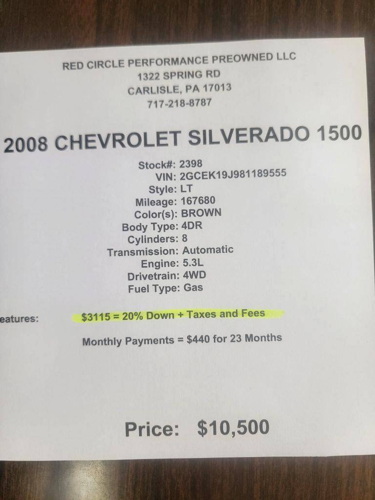 Chevrolet Silverado 1500 LT2 Ext. Cab Long Box 4WD 2008