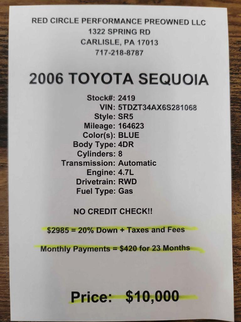 Toyota Sequoia SR5 2WD 2006
