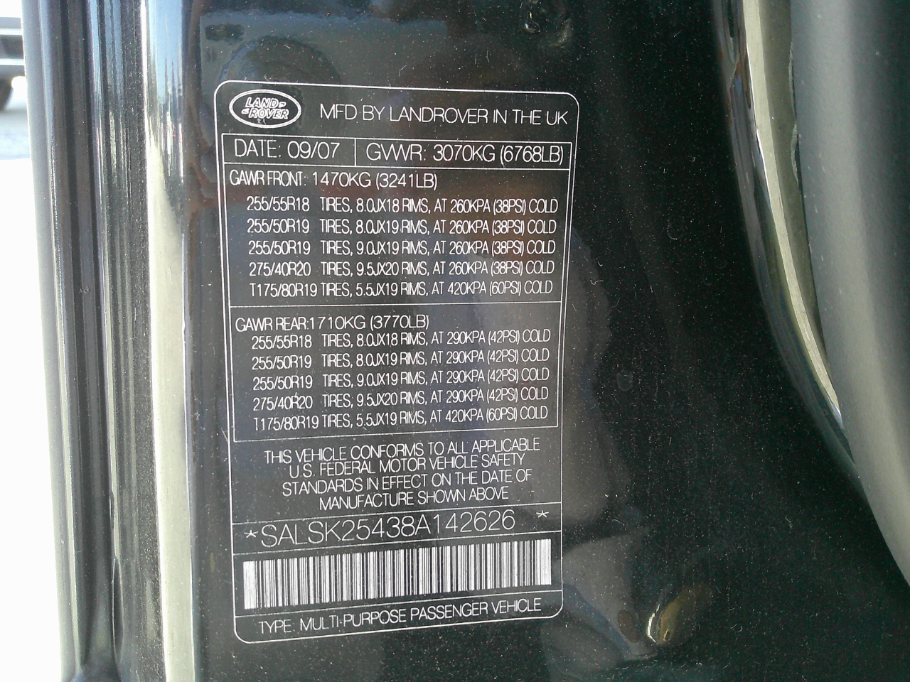 Land Rover Range Rover Sport 4WD 4dr HSE 2008 Land Rover Range Rover Sport 4WD 4dr HSE 2008