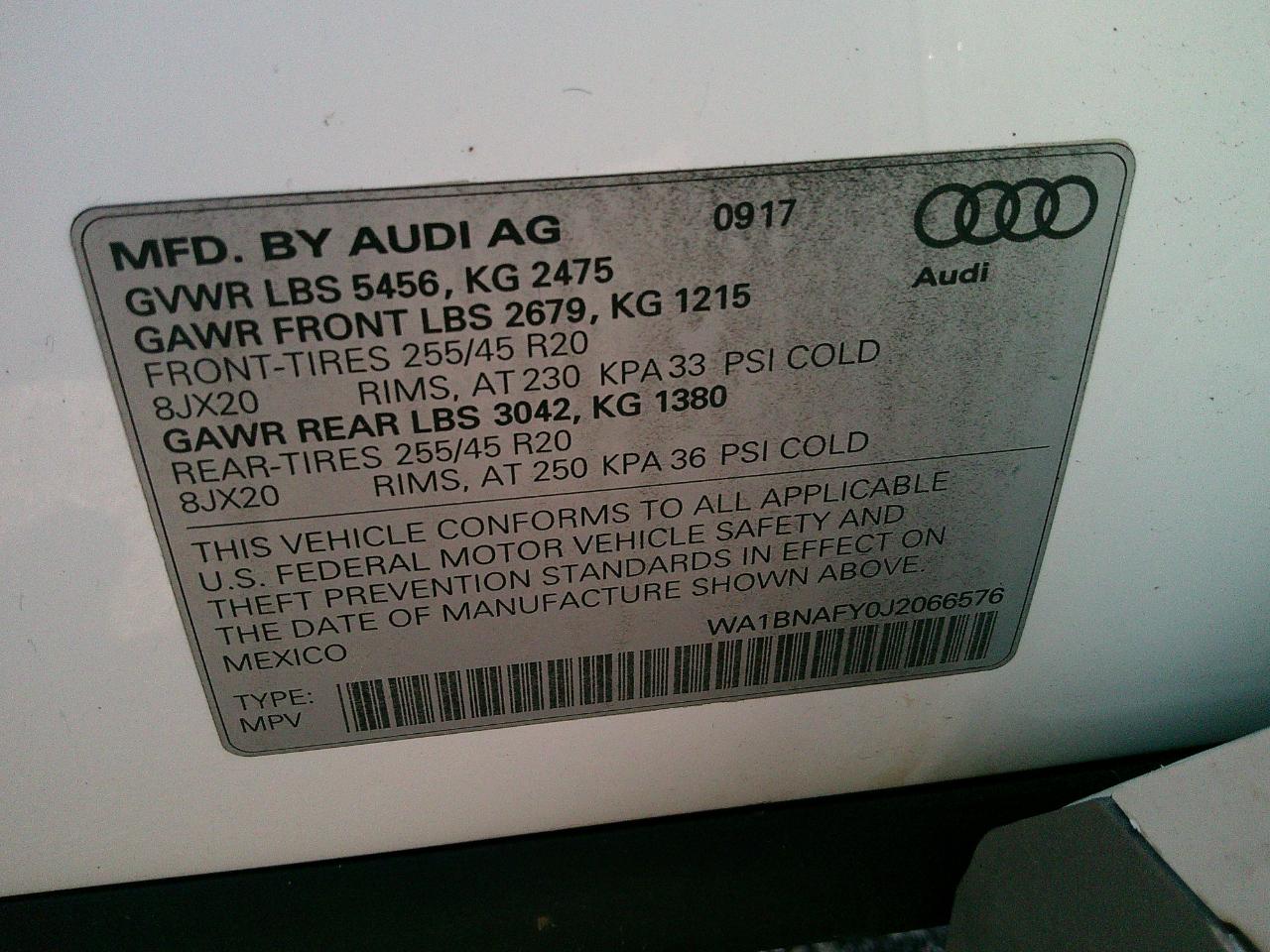 Audi Q5 2.0T Premium Plus quattro 2018