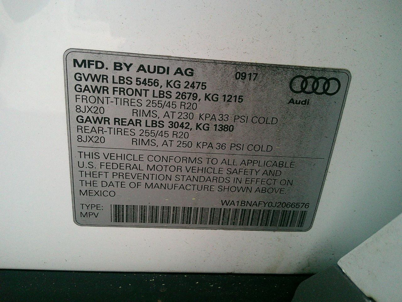 Audi Q5 2.0T Premium Plus quattro 2018