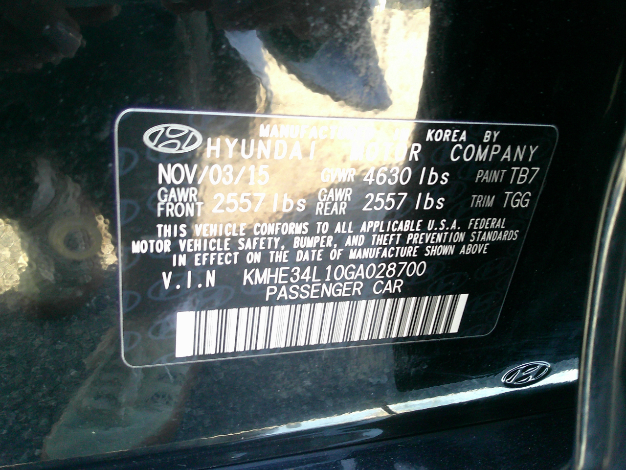 Hyundai Sonata Hybrid 4dr Sdn Limited 2016