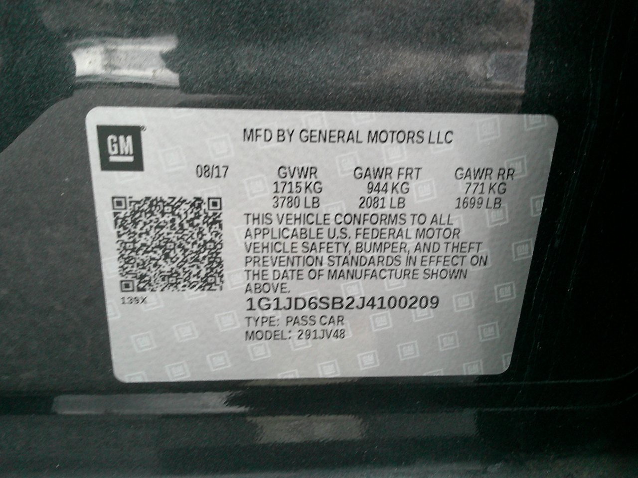 Chevrolet Sonic  2018