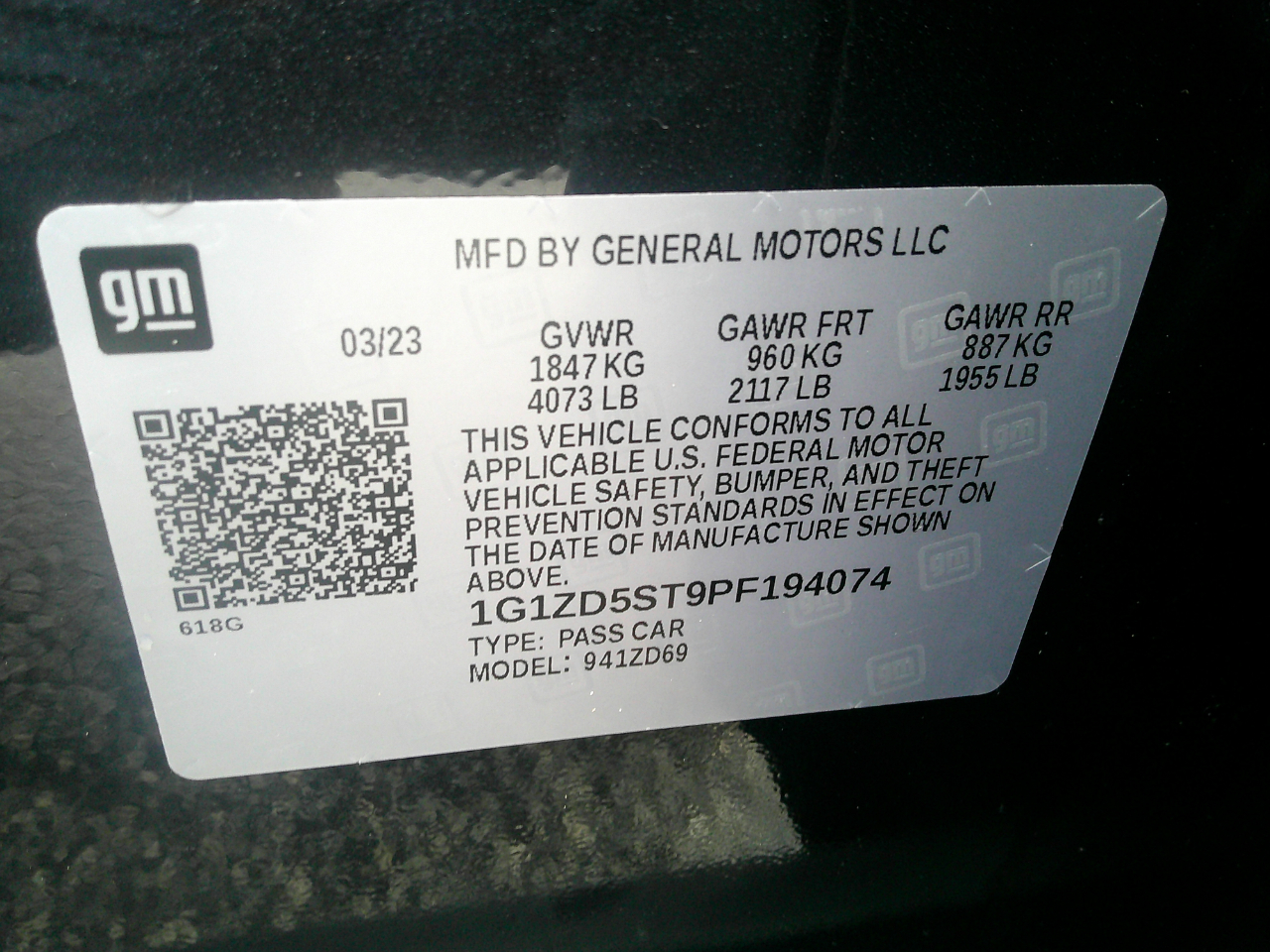 Chevrolet Malibu 4dr Sdn 1LT 2023