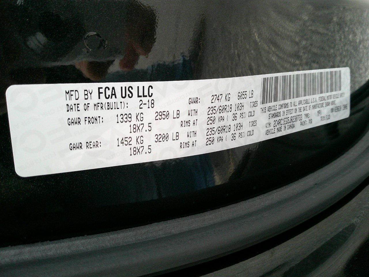 Chrysler Pacifica  2018