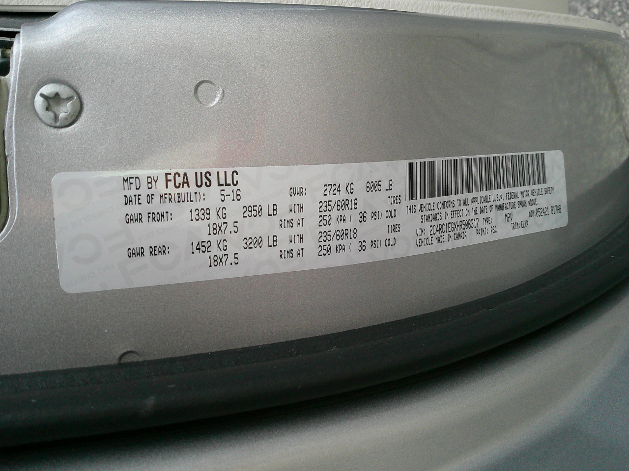 Chrysler Pacifica Touring-L Plus FWD 2017