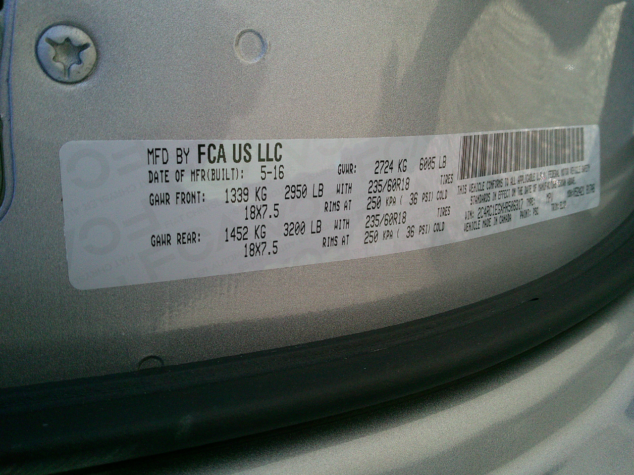 Chrysler Pacifica Touring-L Plus FWD 2017