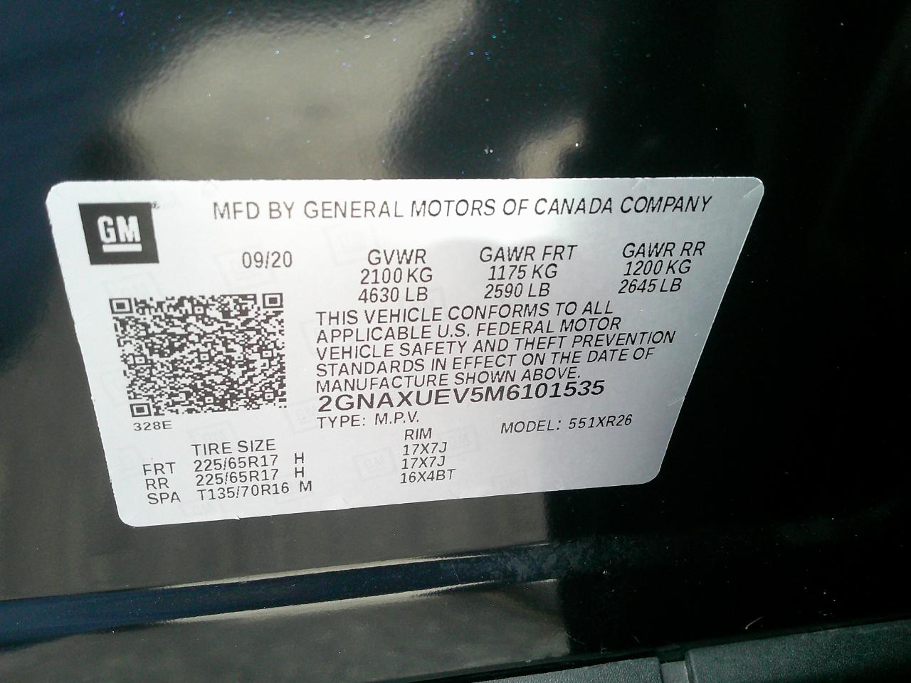 Chevrolet Equinox AWD 4dr LT w/1LT 2021