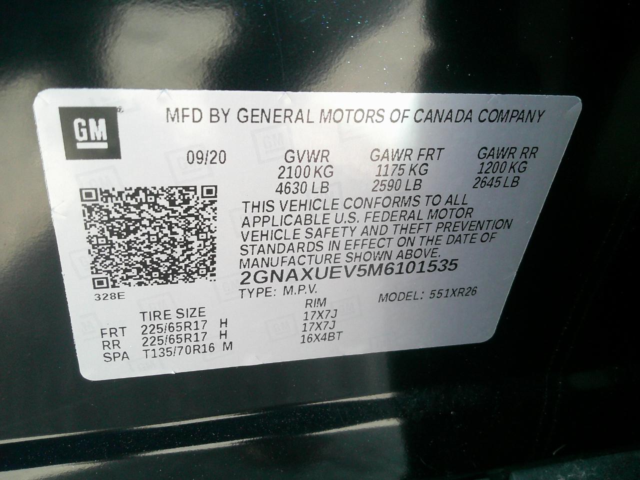 Chevrolet Equinox AWD 4dr LT w/1LT 2021