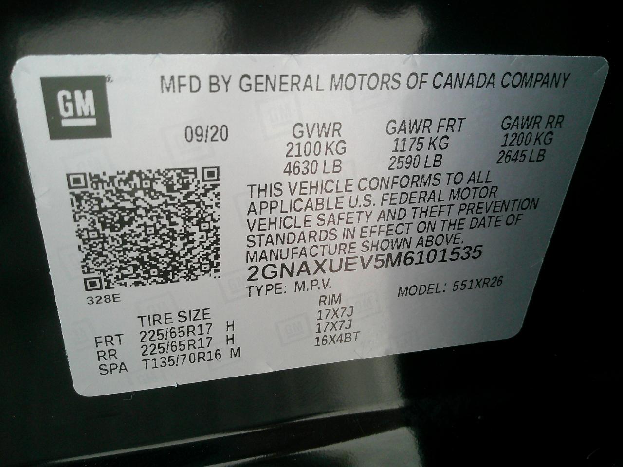 Chevrolet Equinox AWD 4dr LT w/1LT 2021