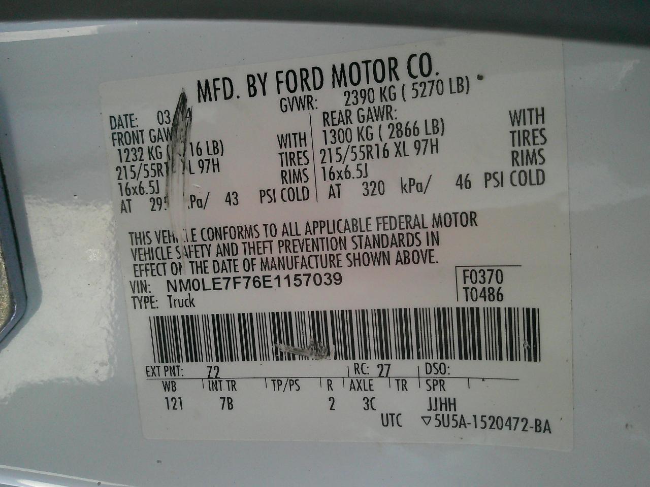 Ford Transit Connect LWB XLT 2014