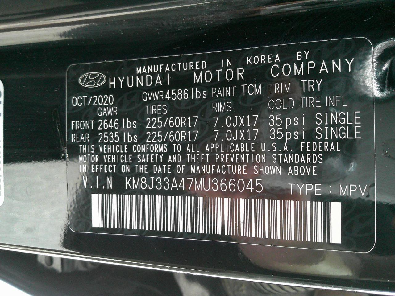 Hyundai Tucson Value FWD 2021