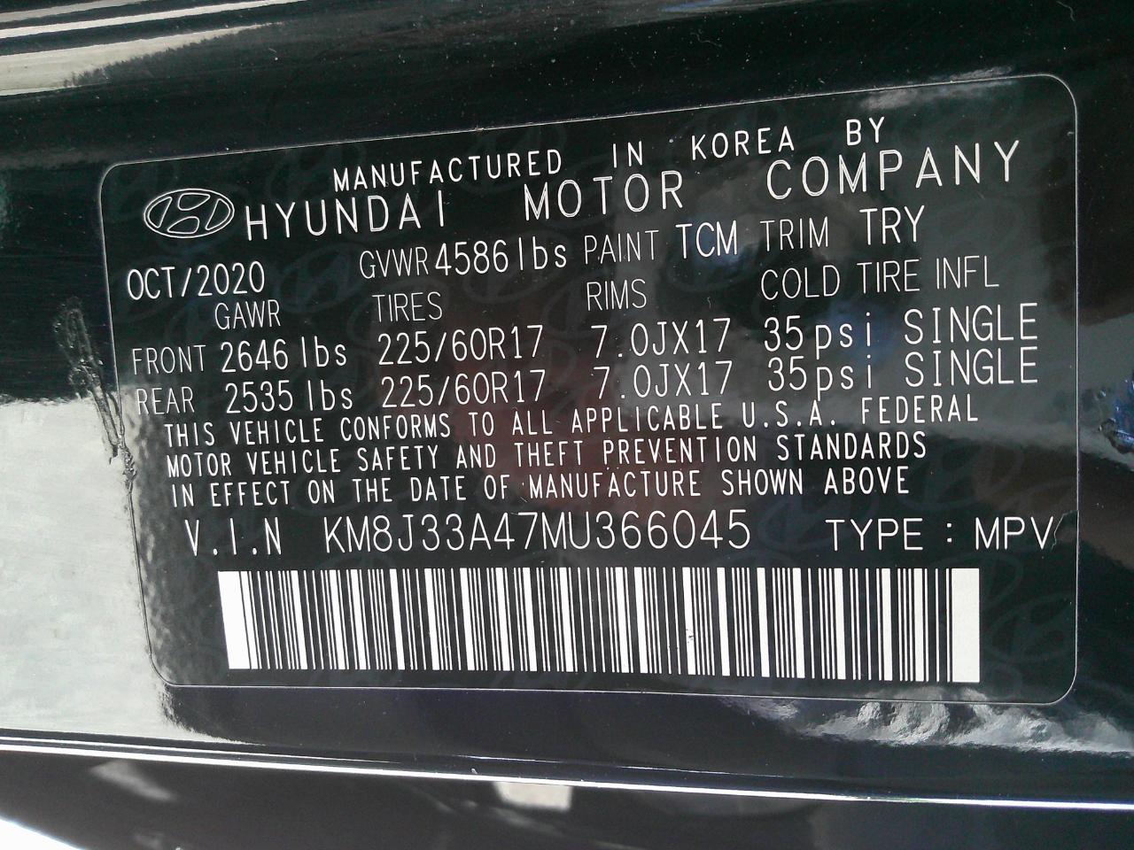 Hyundai Tucson Value FWD 2021