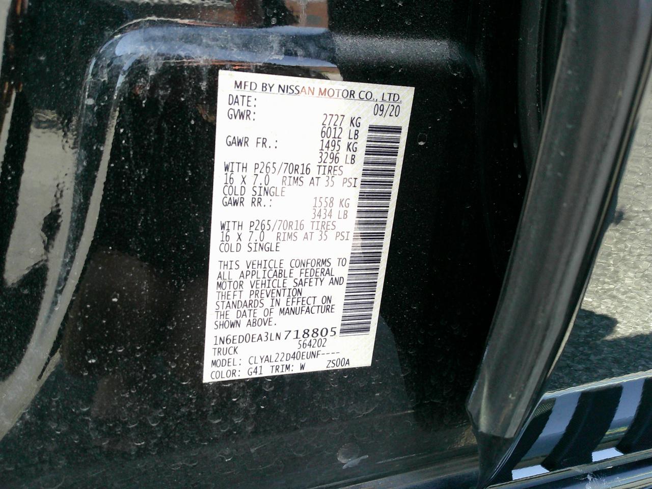 Nissan Frontier Crew Cab 4x2 SV Auto 2020