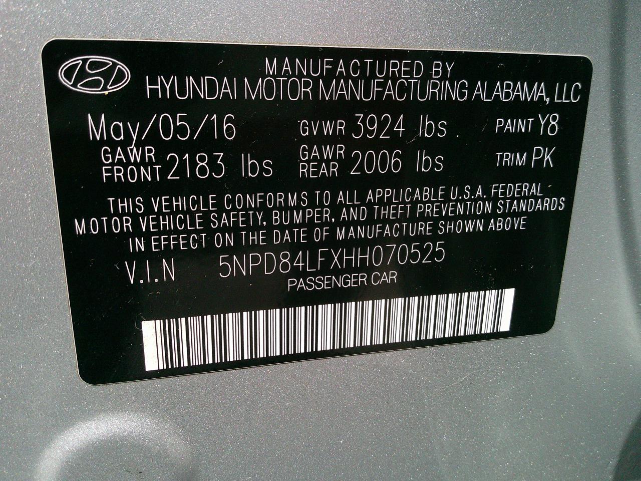 Hyundai Elantra SE 2.0L Auto (Alabama) *Ltd Avail* 2017