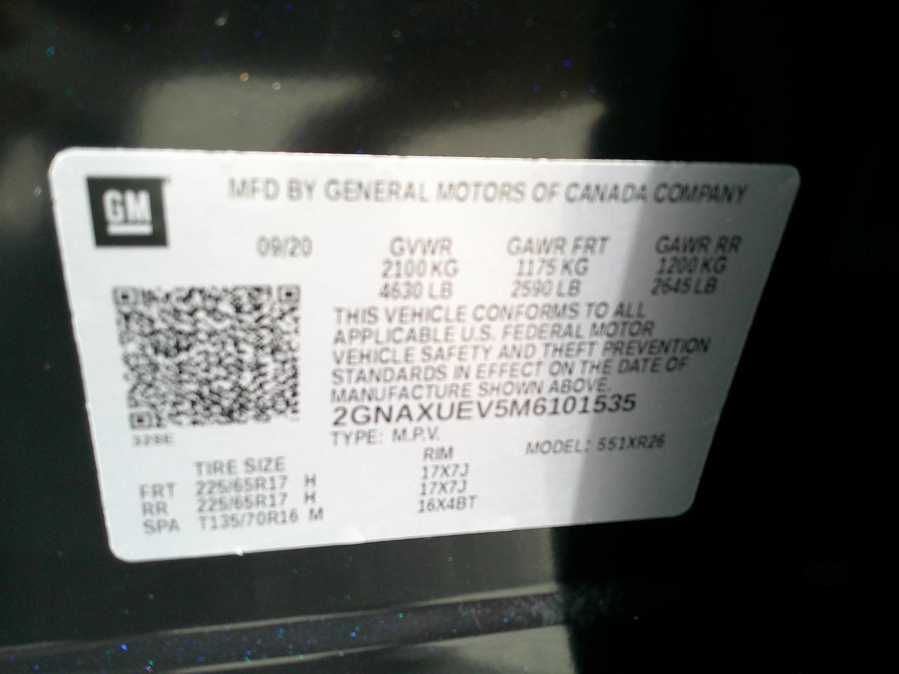 Chevrolet Equinox AWD 4dr LT w/1LT 2021