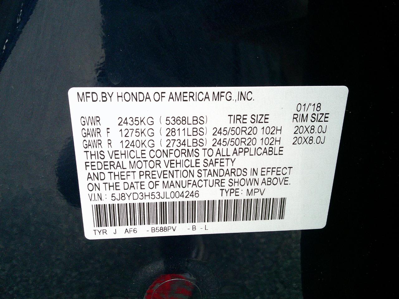 Acura MDX FWD w/Technology Pkg 2018