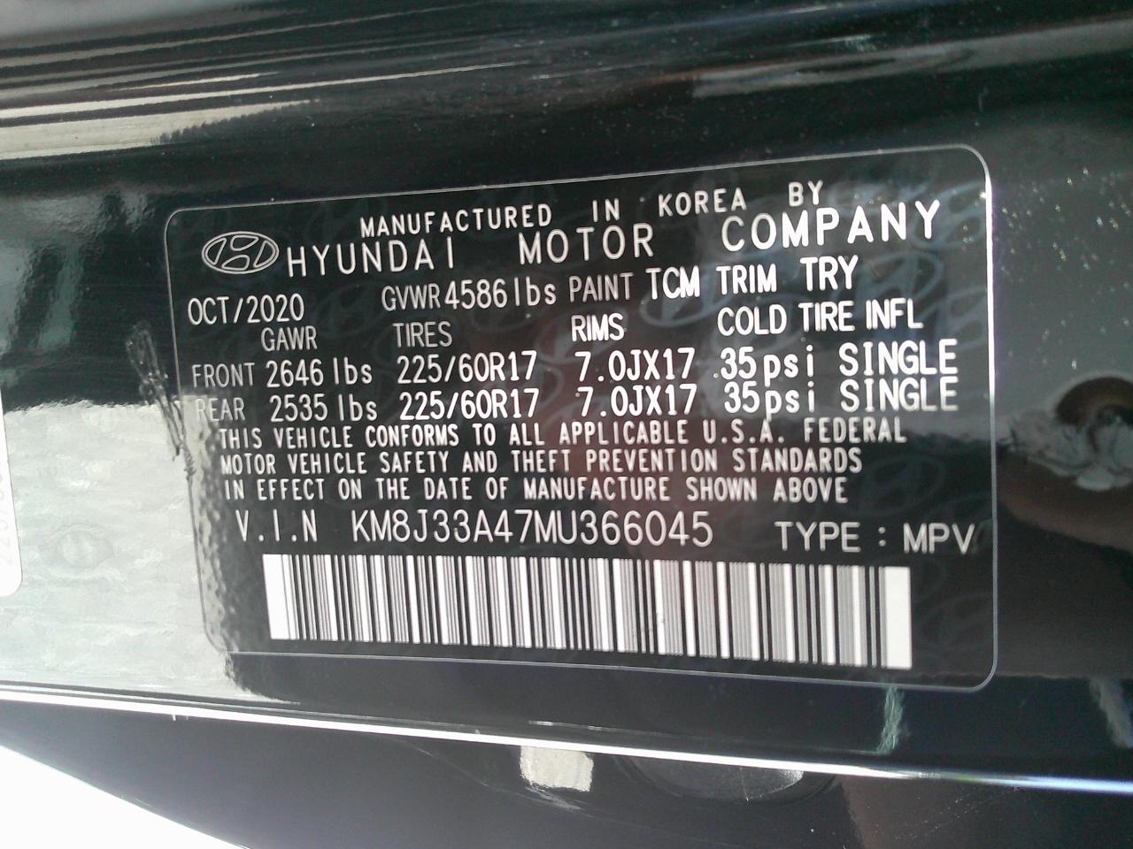 Hyundai Tucson Value FWD 2021