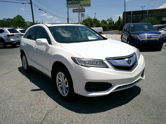 Pearl White 2016 Acura RDX SUV / Crossover Front-Wheel Drive Automatic