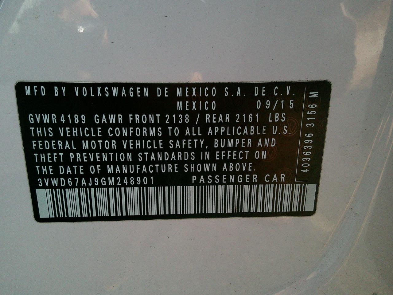 Volkswagen Jetta Sedan 4dr Auto 1.4T SE 2016