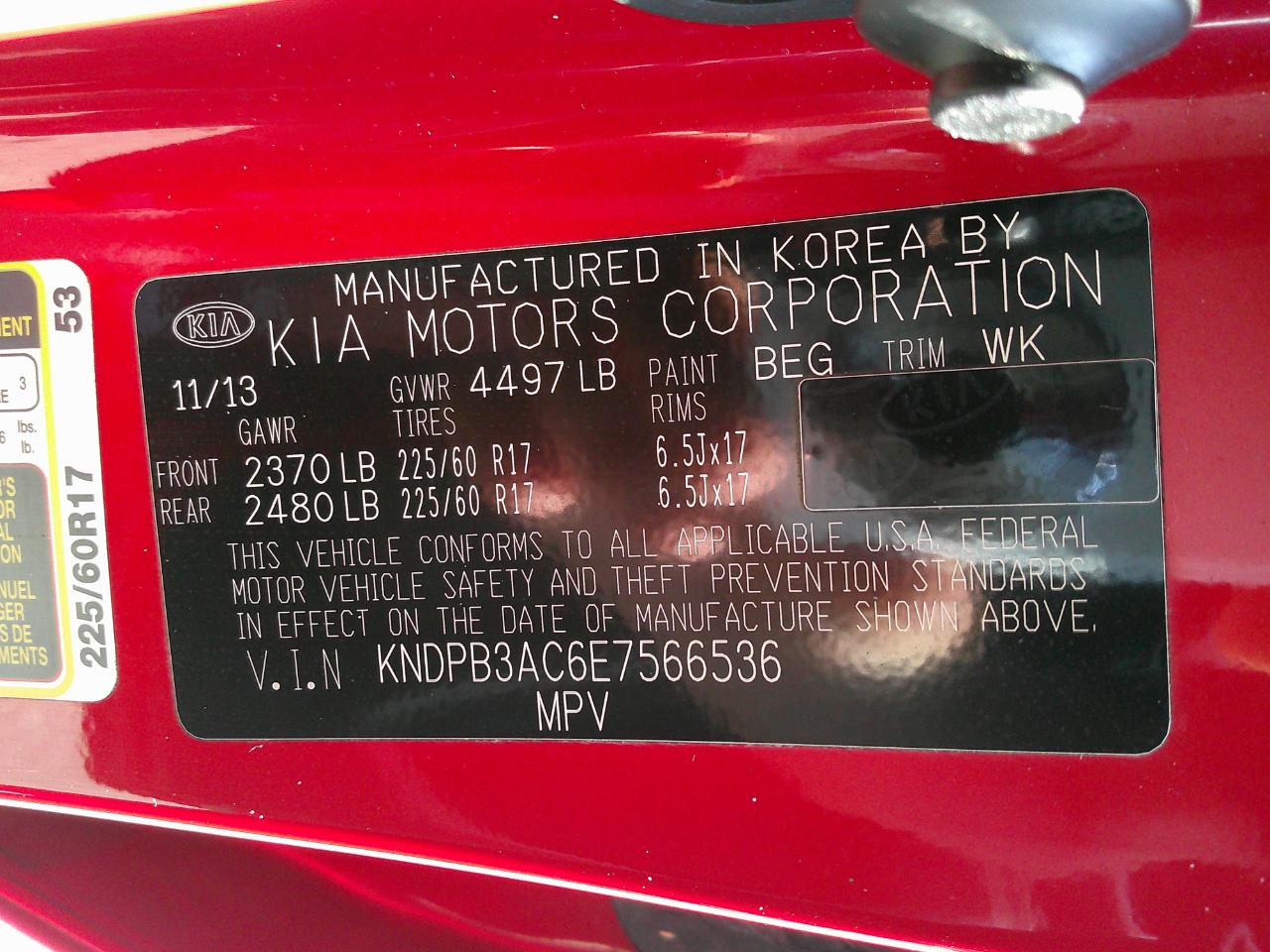 Kia Sportage 2WD 4dr LX 2014