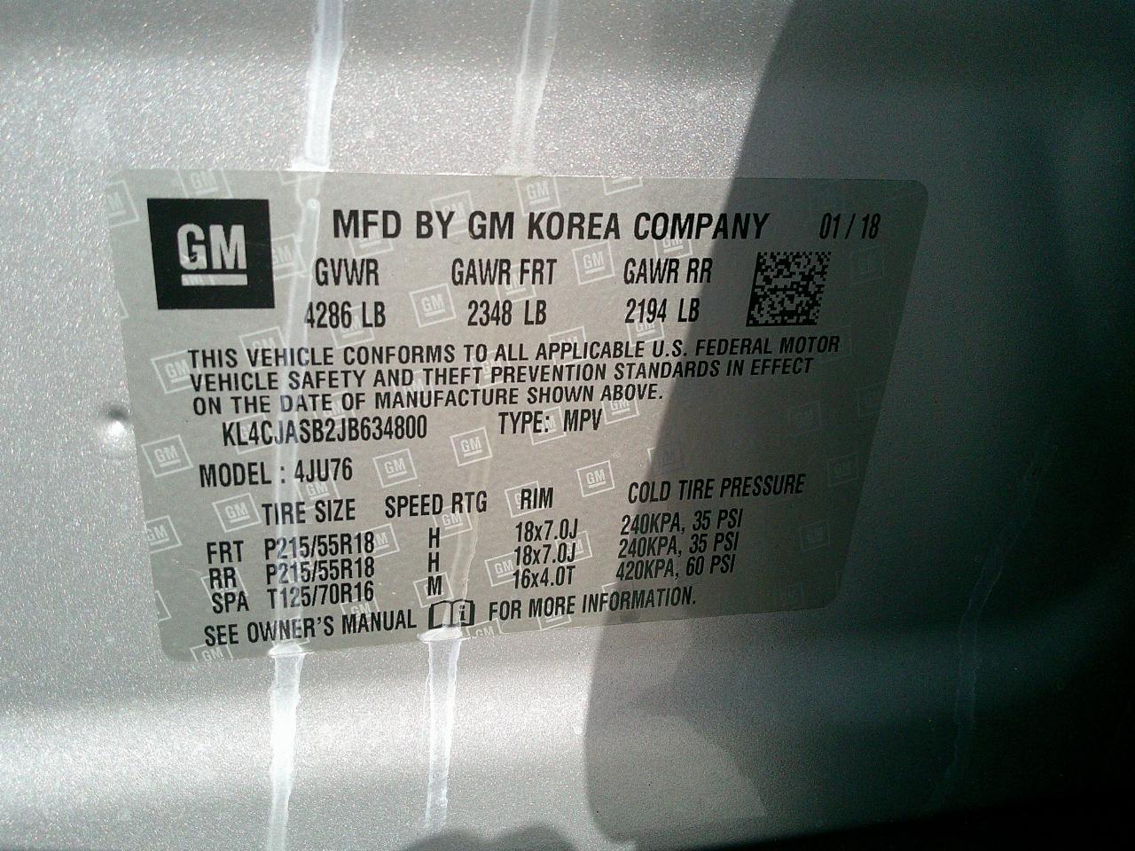 Buick Encore FWD 4dr Preferred 2018